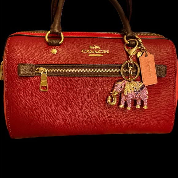 EUC-Coach Rowan - Oxblood, tricoloured with matching Phone case - Picture 1 of 3